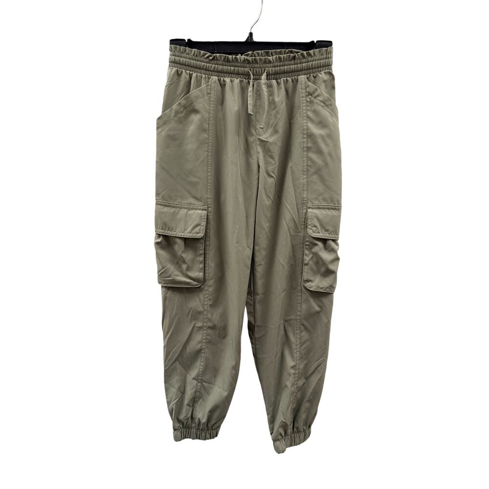 Old Navy Girls Stretch Tech Green Cargo Lightweight Joggers Pants Size M 8